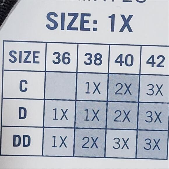 NAUTICA 3pk super soft active athletic workout lounge bras plus size 3X New! - Picture 11 of 11
